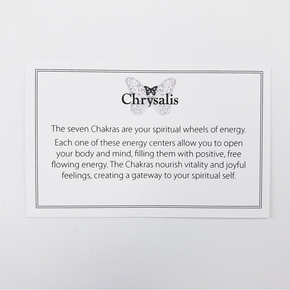 CHRYSALIS Root chakra black agate gemstone bracelet - Picture 4 of 4